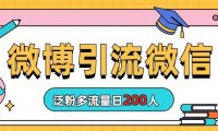 微博引流微信日200人