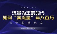 未来如何通过“卖流量”年入百万，跨越一切周期绝对蓝海项目