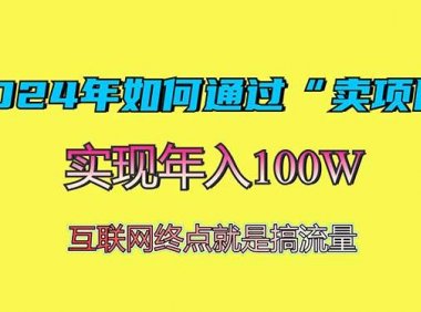 2024年如何通过“卖项目”赚取100W：最值得尝试的盈利模式