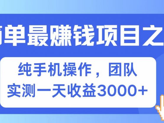 全网首发！7天赚了2.6w，小白必学，赚钱项目！